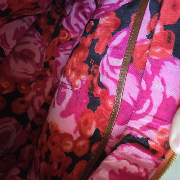 Kate Spade Red and Orange Leather Tote Bag - Picture 8 of 10